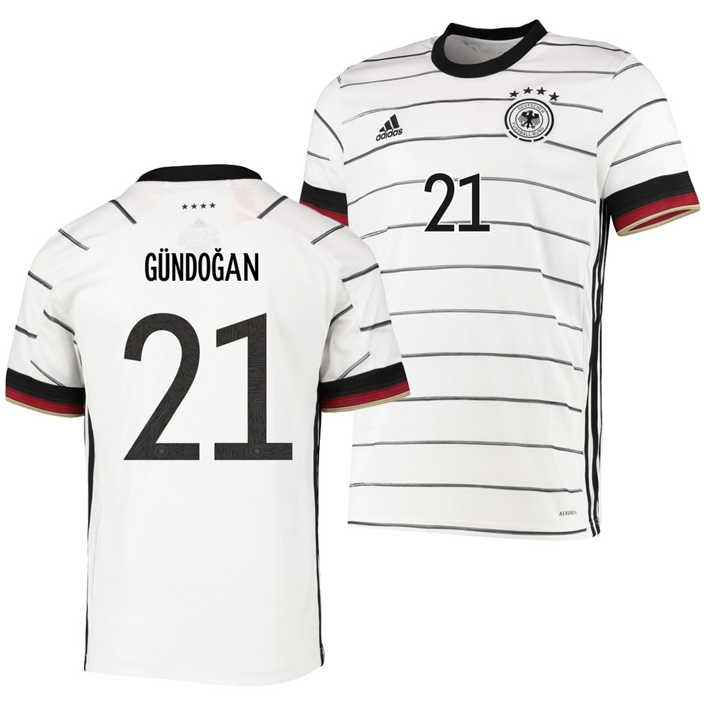 2020 EURO Germany Home Soccer Jersey Shirt Ilkay Gundogan 21